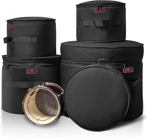 Piece drum case set padded - case,